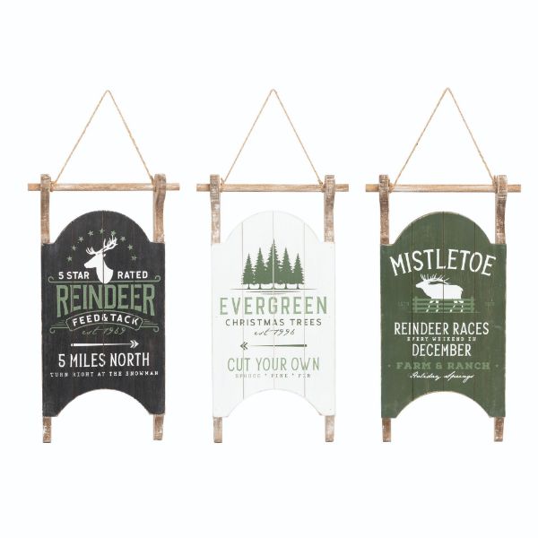 Rustic Sled Sign