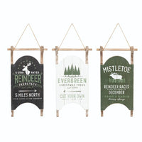 Rustic Sled Sign