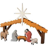 Chunky Wood Nativity Scene