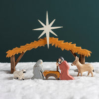 Chunky Wood Nativity Scene