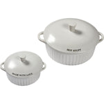Stoneware Covered Casserole