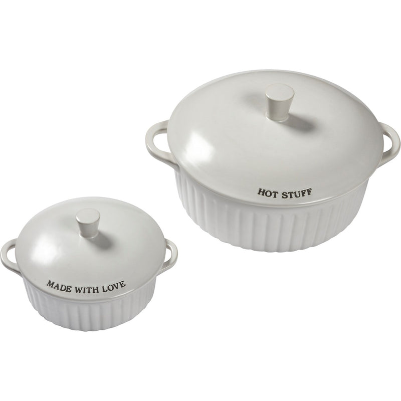 Stoneware Covered Casserole