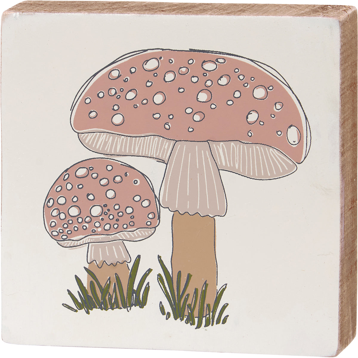 Block Sign Mushroom Set