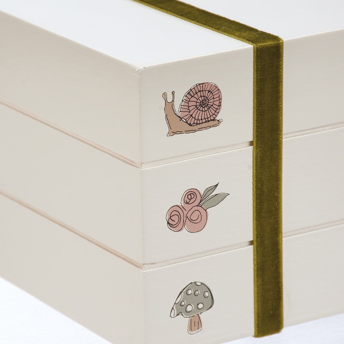 Wildflowers Stacked Faux Books
