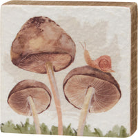 Block Sign Wild Mushroom Set