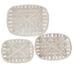 Tobacco Basket Grey Rectangle
