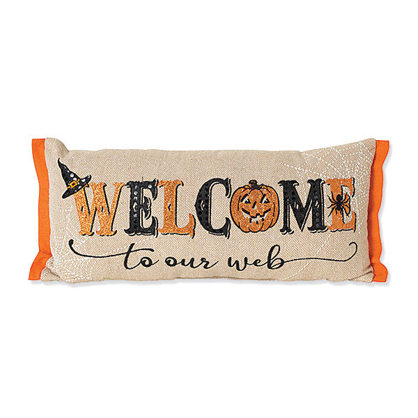 Welcome To Our Web Pillow