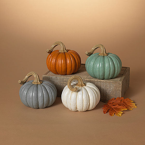 Colourful Harvest Resin Pumpkin