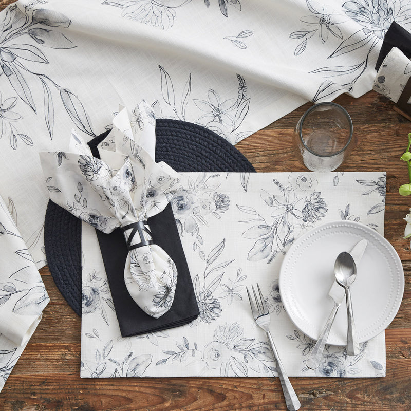 Midnight Floral Textile Collection