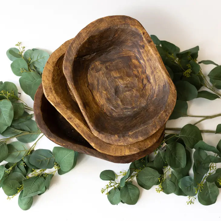 Petite Wood Dough Bowl