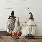 Gnome Sitting On Pumpkin