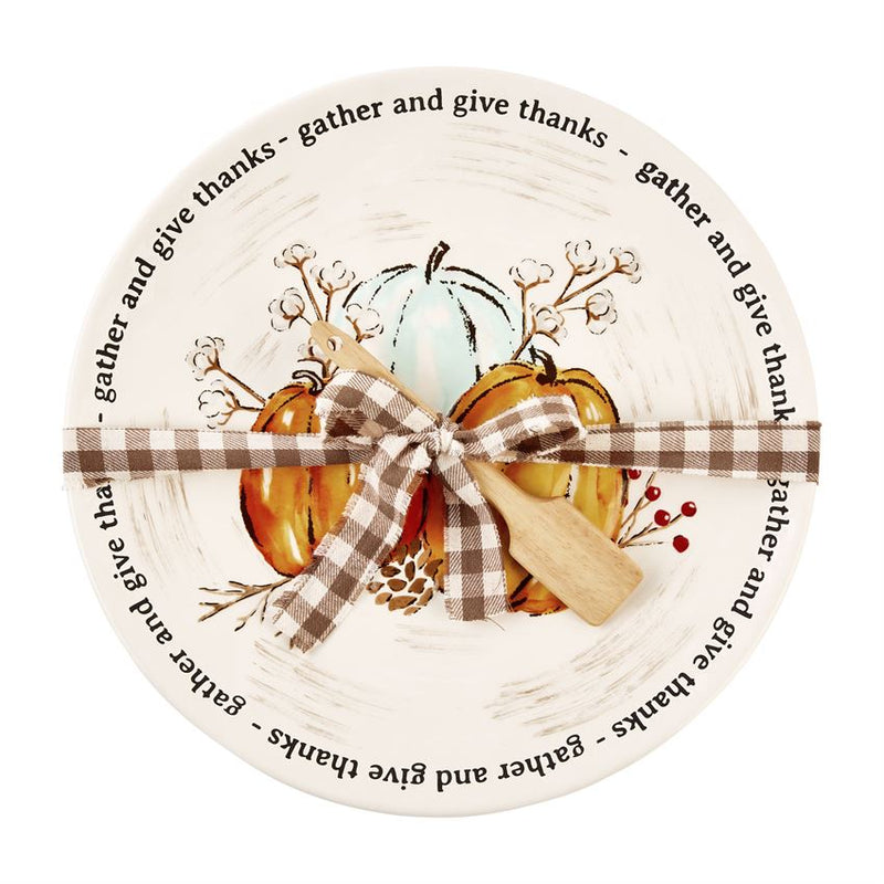 Rustic Watercolour Pumpkin Plate