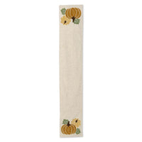 Pumpkin Applique Linen Table Runner