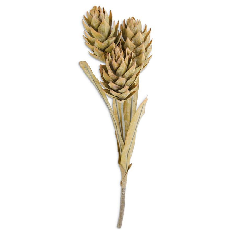 Light Yellow Ginger Triple Flower Stem 28"