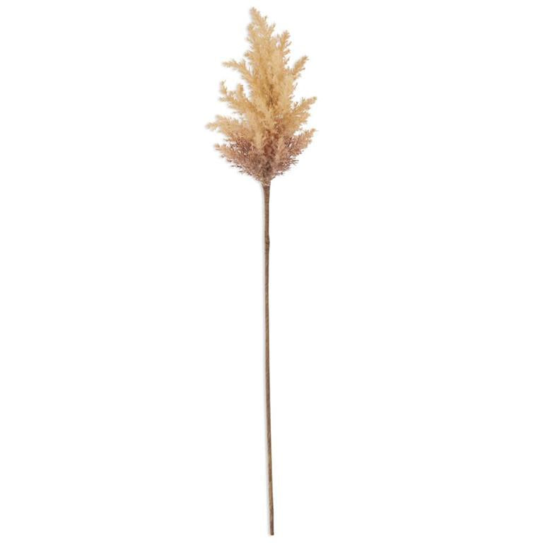 Flocked Pampas Grass Branch 35"