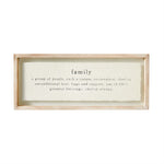 Glass Plaque Family Home