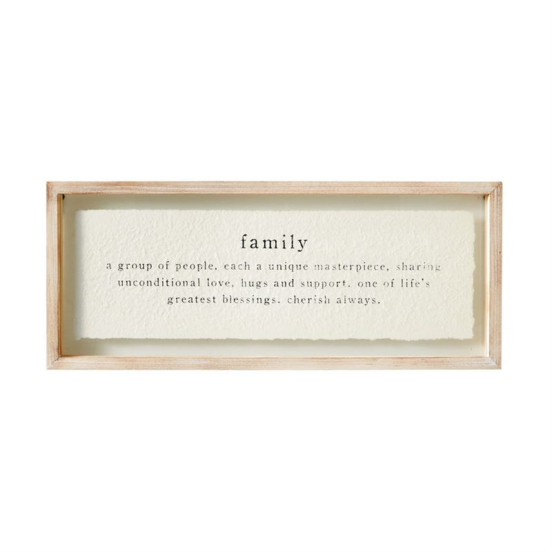 Glass Plaque Family Home
