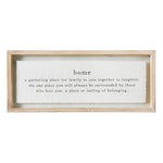 Glass Plaque Family Home