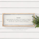 Glass Plaque Family Home