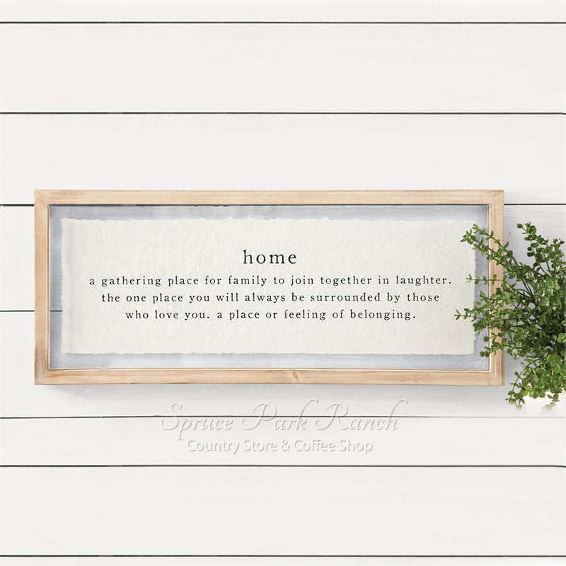 Glass Plaque Family Home