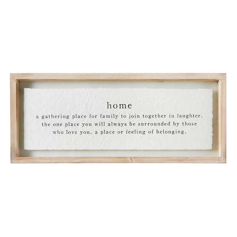 Glass Plaque Family Home