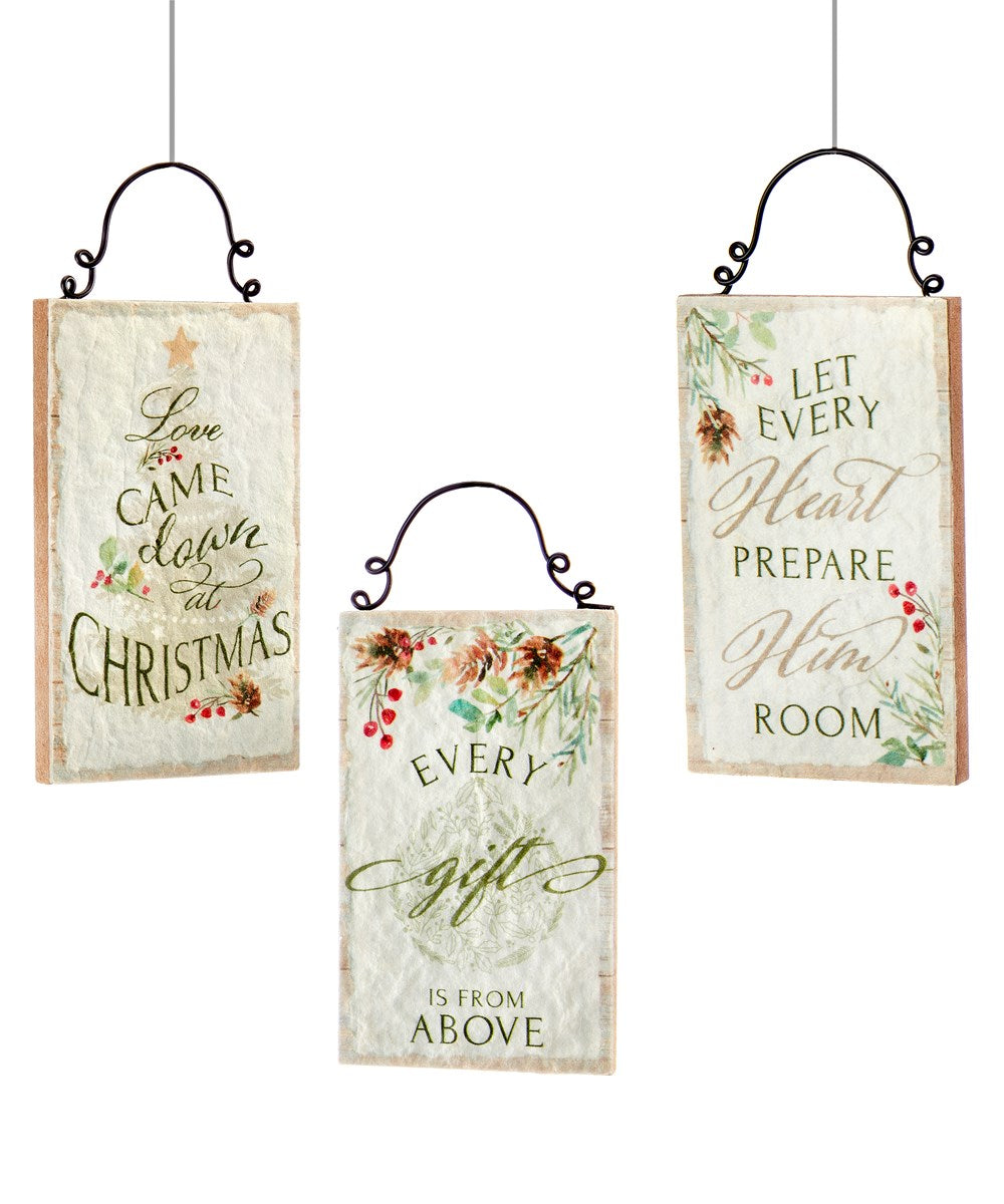 Festive Floral Christmas Sign