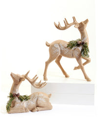 Christmas Deer Resin Figurine