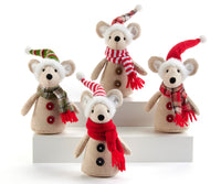 Plush Christmas Mice