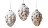 Glass Pinecone Ornament