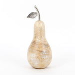 Mango Wood And Metal Pear