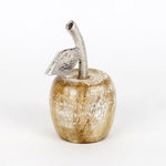 Mango Wood And Metal Apple