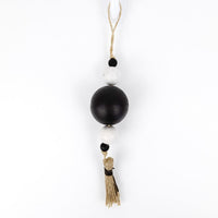 Wood Bead Tassel Ornament