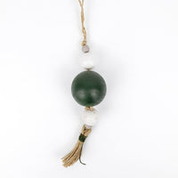 Wood Bead Tassel Ornament