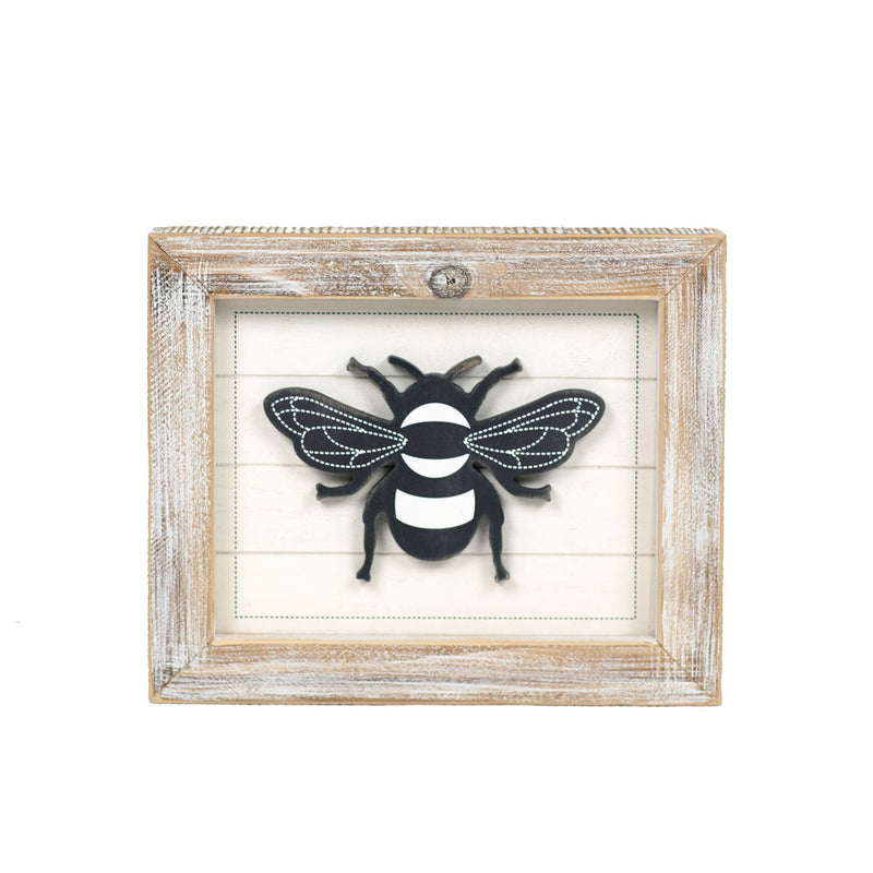 Reversible Honey and Bee Wood Sign