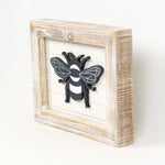 Reversible Honey and Bee Wood Sign