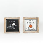 Reversible Tomb and Pumpkin Sign
