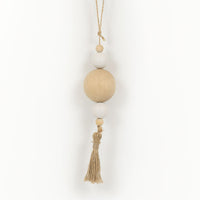 Wood Bead Tassel Ornament