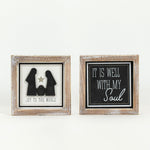 Reversible Joy and Soul Wood Sign