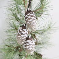 Glass Acorn Pinecone Trio Ornament