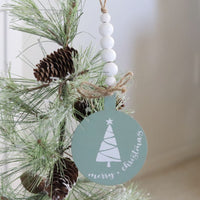 Beaded Tree Disc Ornament