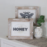 Reversible Honey and Bee Wood Sign