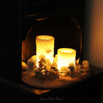 Glow Wick Birch Finish Candle Warm Glow