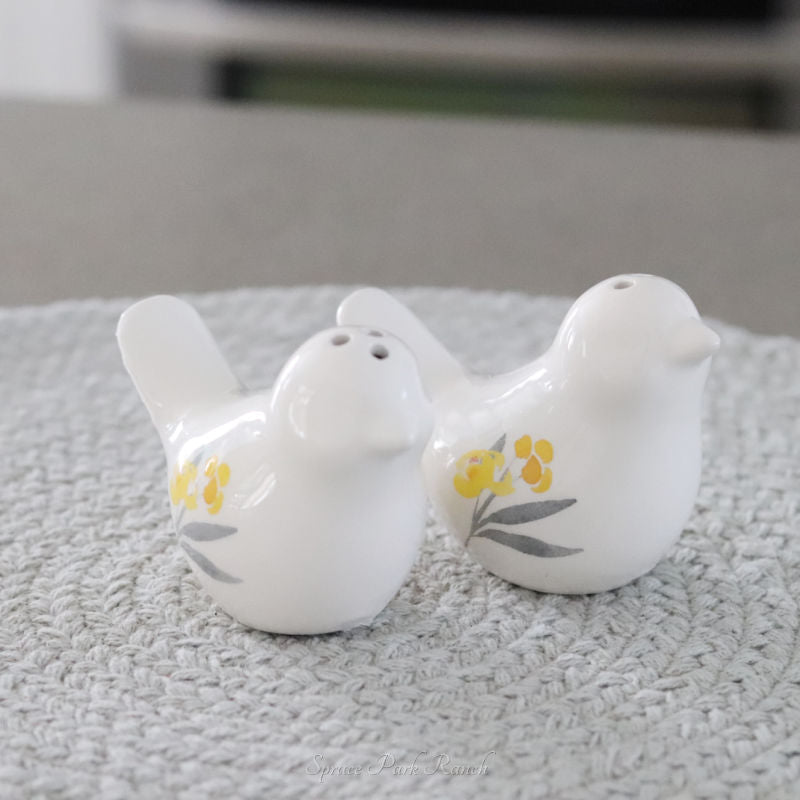 Ceramic Bird Salt and Pepper Set
