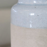 Natural and Light Blue Glazed Vase