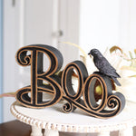 Black and Gold Resin Boo Cutout