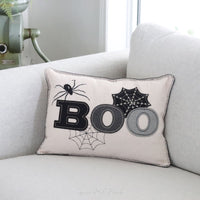 Embroidered BOO Pillow