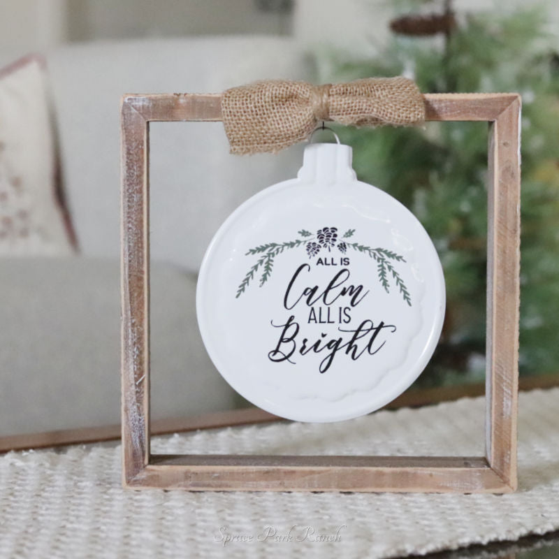 Hanging Ornament Box Sign