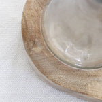 Bud Vase on Wood Tray