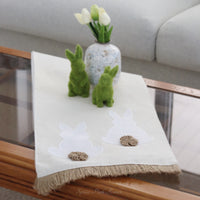 Embroidered Bunny Table Runner