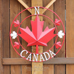 Maple Leaf Metal Compass Canada